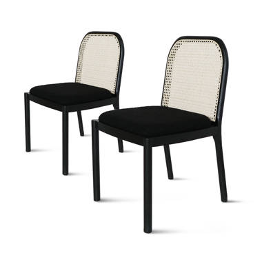 Corrigan Studio Rattan Dining Chairs Set Of 2 Wayfair